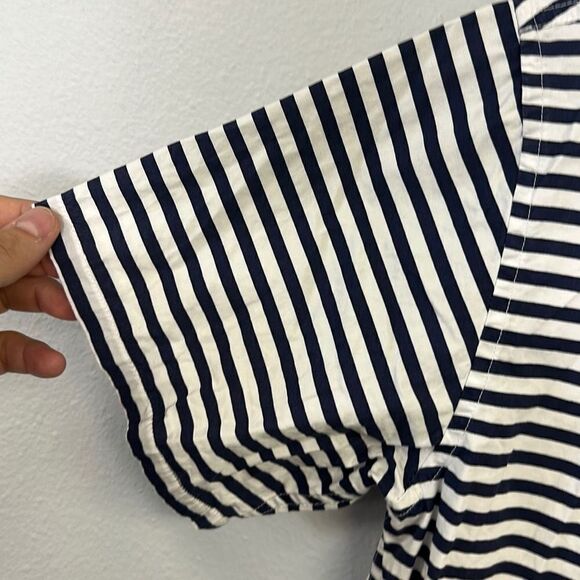 Undefeated Men's Blue & White‎ Striped Short Sleeve Button Up Shirt Size S - Picture 3 of 7